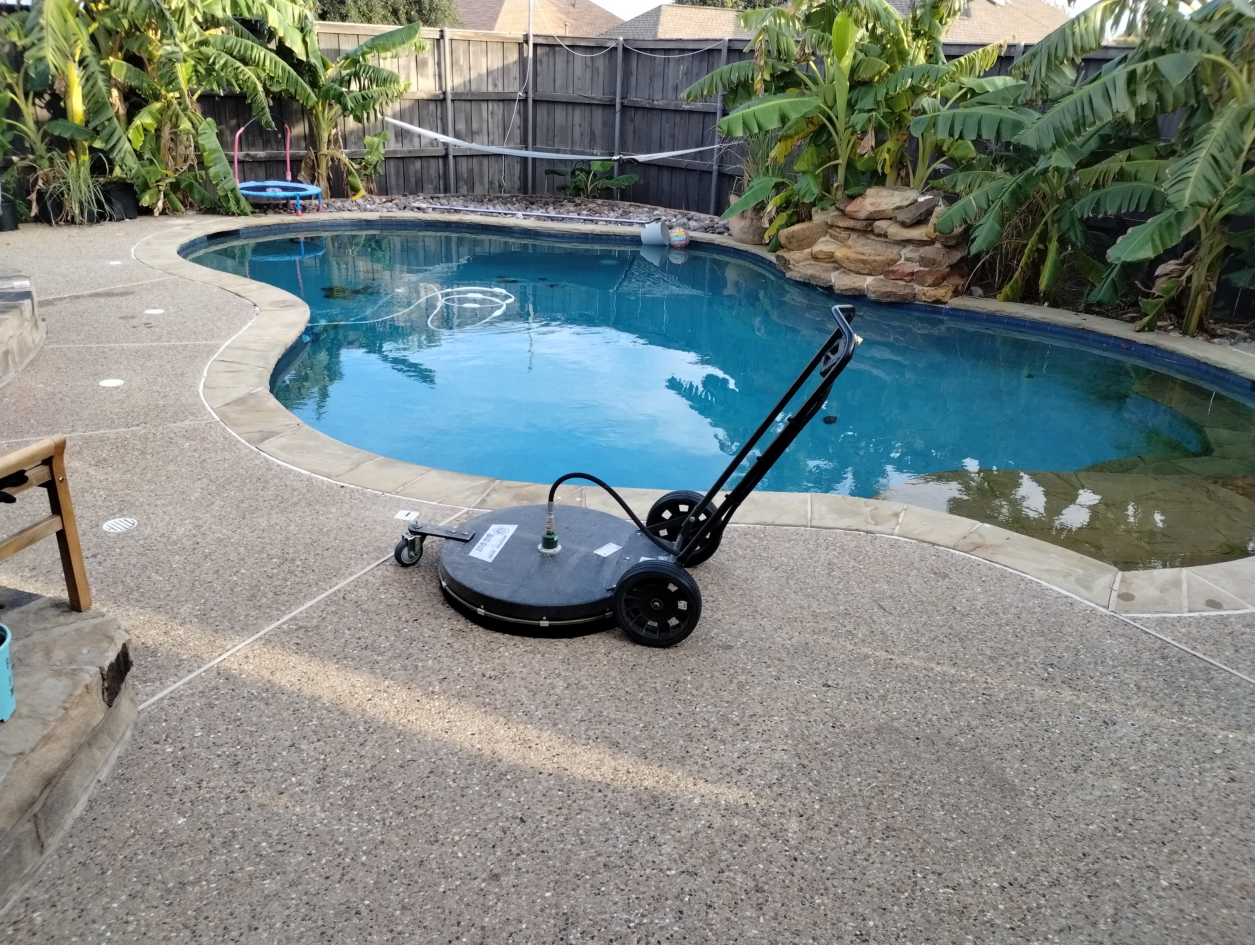From the Golden Steps to the shimmering pool, surfaces shine in Wylie, Texas!